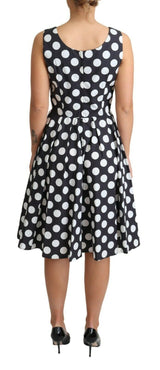 Polka Dot ärmellose A-Line-Kleid