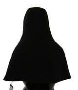 Emball de foulard à capuche noir élégant