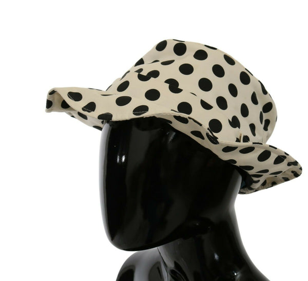 Chic Black Polka Dot Trilby Hut