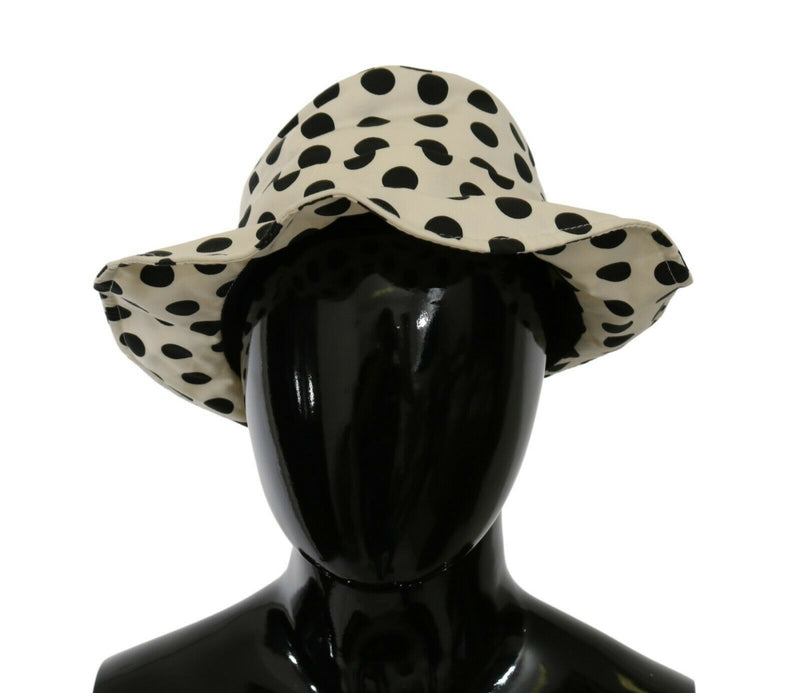 Sombrero de trilby de lunares negros elegantes