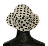 Sombrero de trilby de lunares negros elegantes