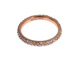 Chic Pink Crystal-rusted Silver Ring