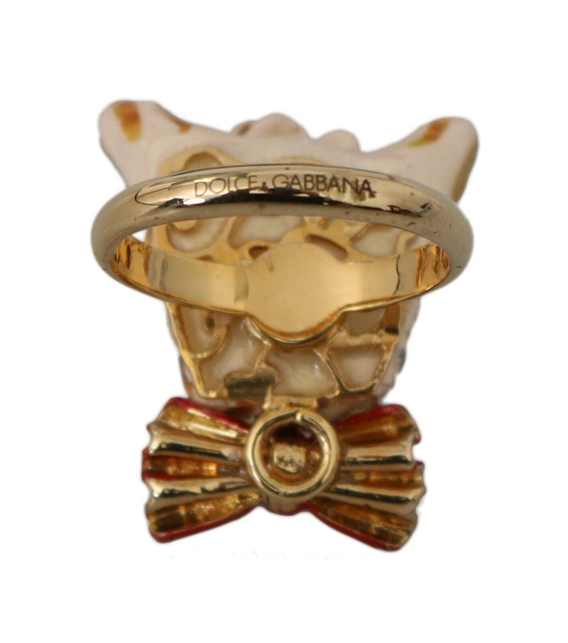 Elegante encanto canino Anillo de mujeres