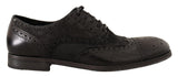 Exotische Leder -Brogue Derby -Kleiderschuhe