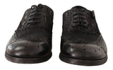 Zapatos de vestir derby brogue de cuero exótico