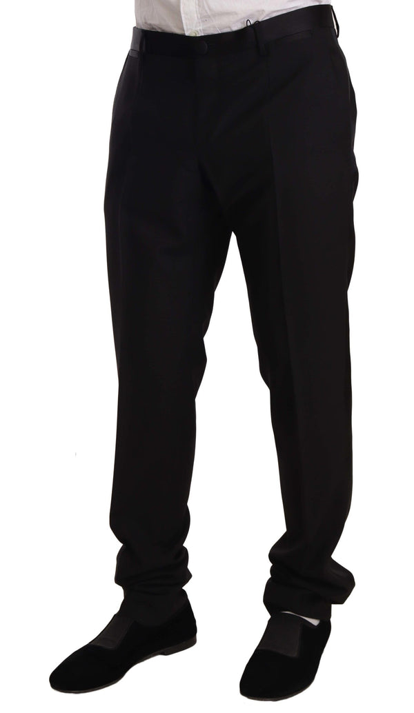 Elegantes pantalones de esmoquin del flaco negro