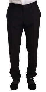 Eleganti pantaloni da smoking magro neri