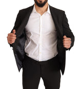 Costume élégant en deux pièces Slim Fit Black