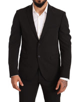 Elegante abito a due pezzi in forma Black Slim Fit