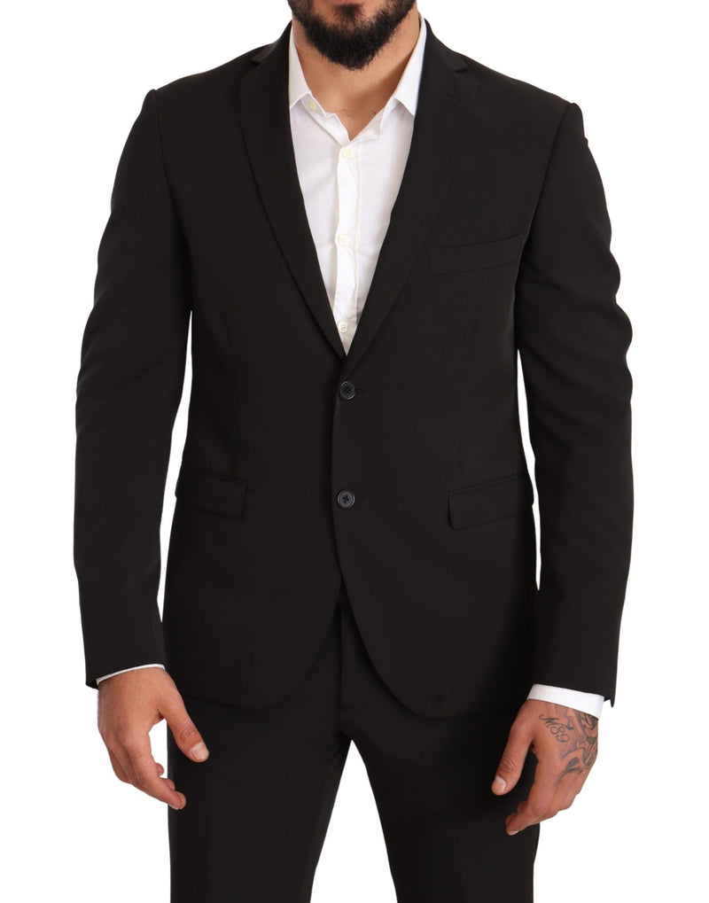 Costume élégant en deux pièces Slim Fit Black