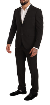 Elegante abito a due pezzi in forma Black Slim Fit