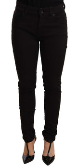 Jeans di jeans maschili di skinny mid-waist.