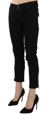 Chic Black Mid Mid Slim Cropped Jeans