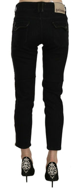 Chic Black Mid Mid Slim Cropped Jeans