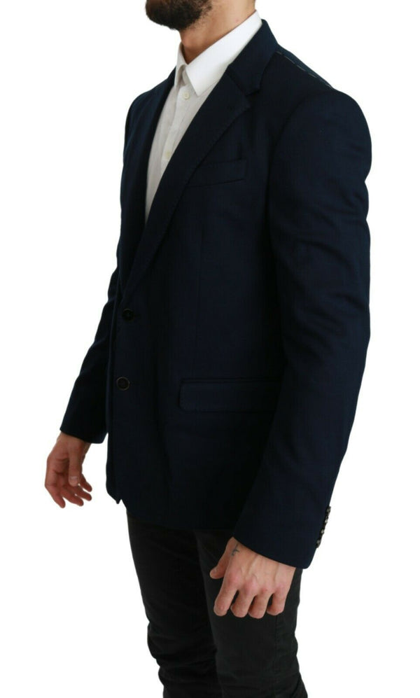 Κομψό λεπτό Fit Dark Blue Blazer