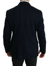 Elegante blazer de hombre azul oscuro Fit