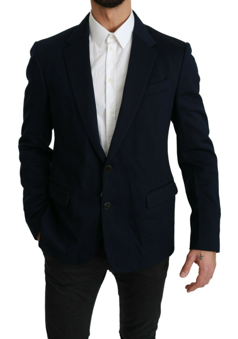 Elegante blazer de hombre azul oscuro Fit