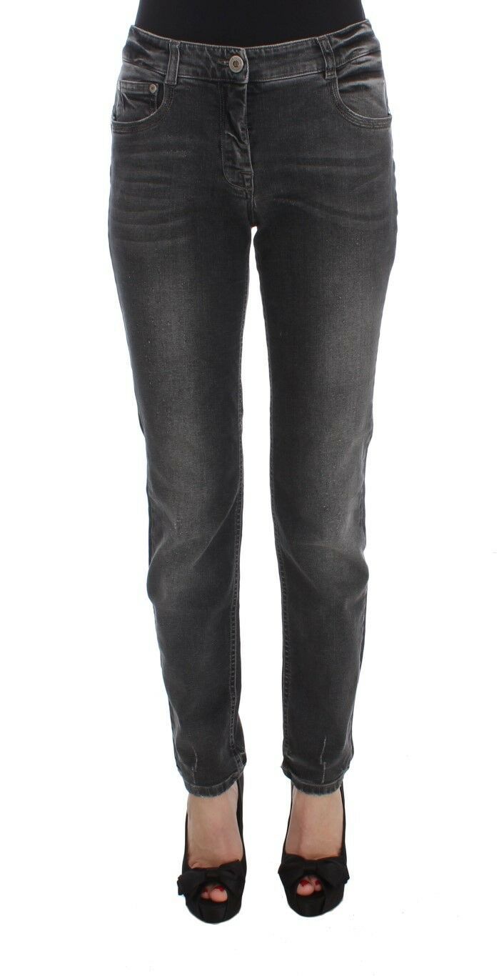 Jeans de ajuste regular gris elegante