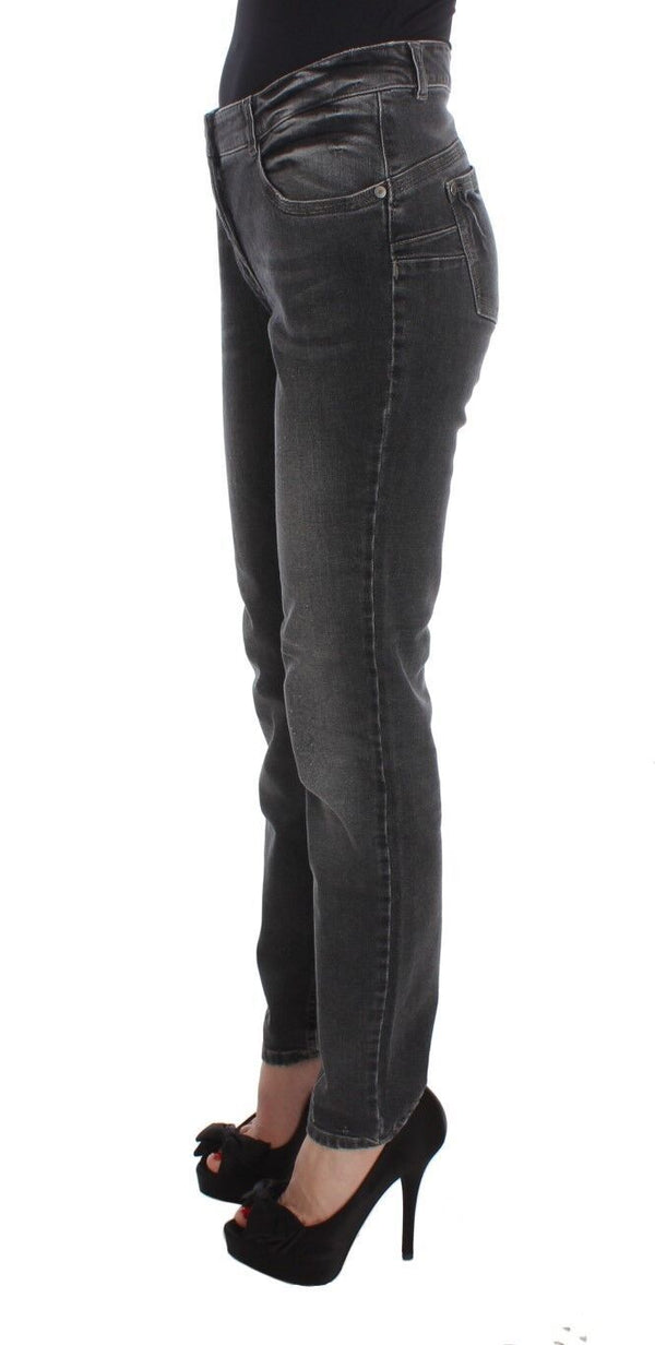 Jeans de ajuste regular gris elegante