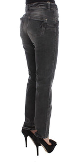 Jeans de ajuste regular gris elegante