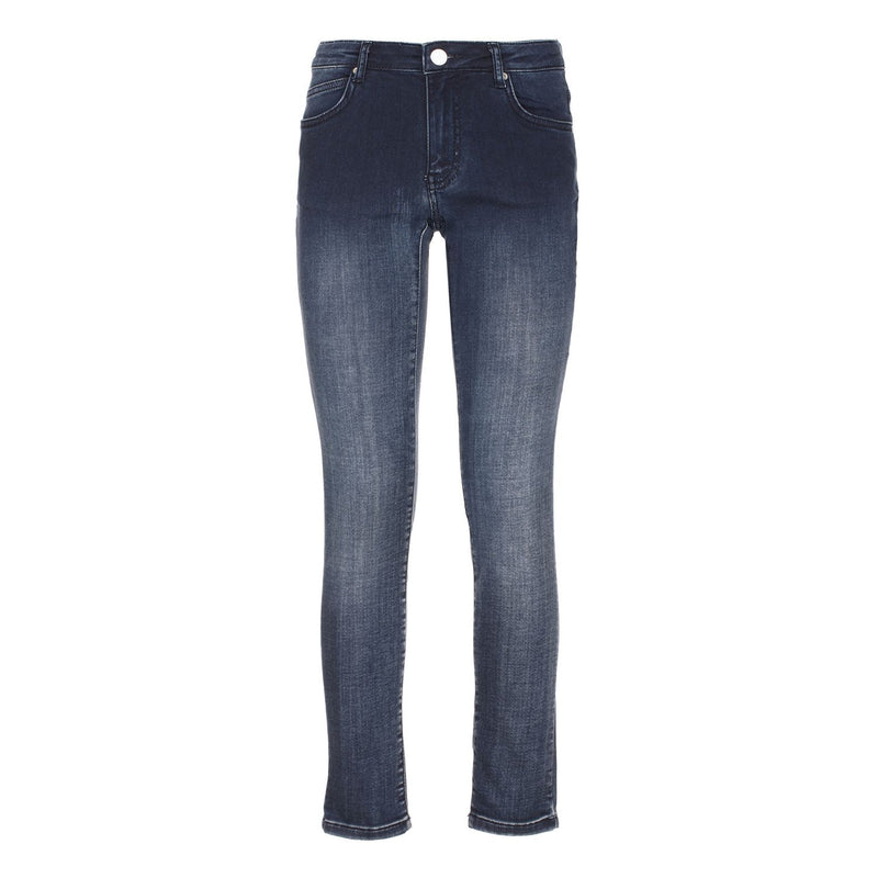 Chic Blue Skinny Sweathose für die tägliche Eleganz