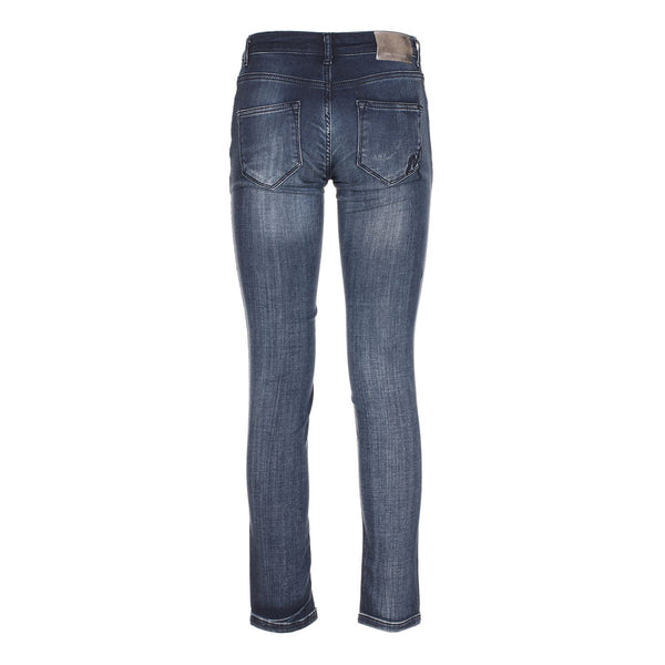 Chic Blue Skinny Sweathose für die tägliche Eleganz