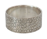 Brazalete de brazalete de logotipo de plata esterlina elegante