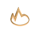 Glamorous Gold Plated Sterling Silver Ring