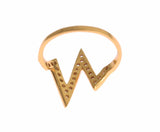 Glamorous Gold Plated Sterling Silver Ring