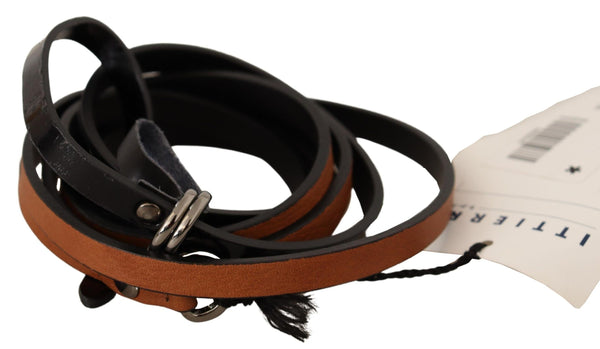 Ceinture de mode en cuir marron élégant