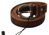 Ceinture de mode en cuir marron élégant