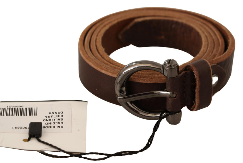 Ceinture de mode en cuir marron élégant