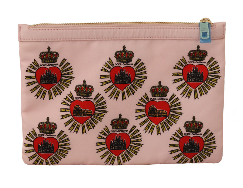 Elegante rosa Herzkupplungsbrieftasche