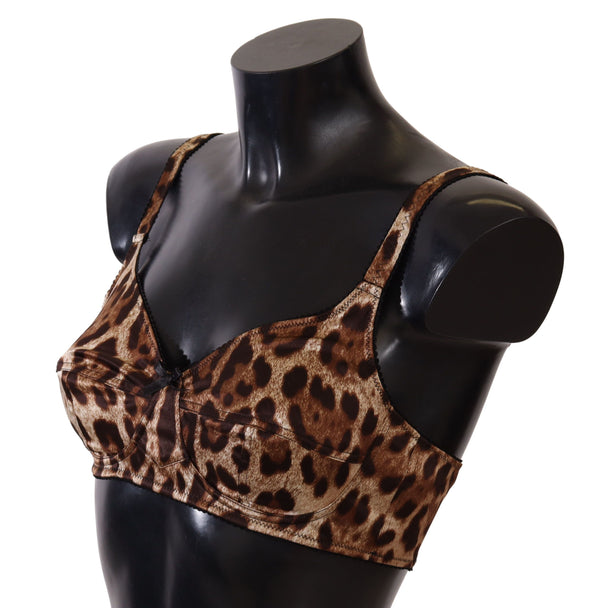 Reggiseno di stampa leopardata elegante