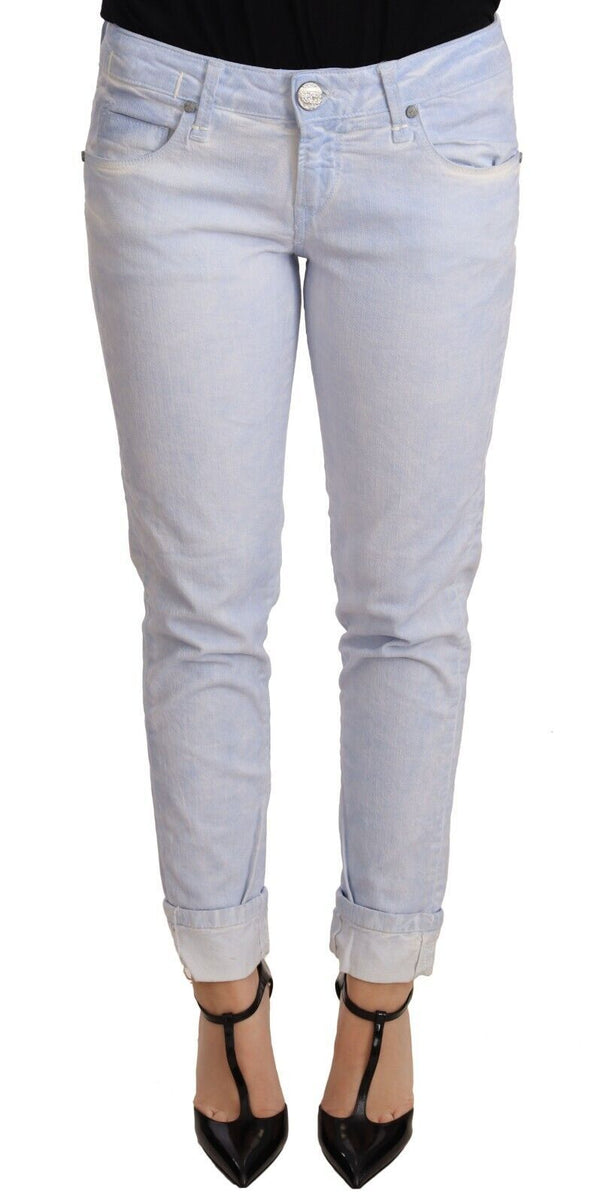 Jeans in denim in cotone azzurro