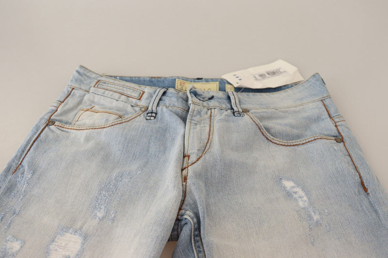 Jeans in denim di orlo chic blu chiaro