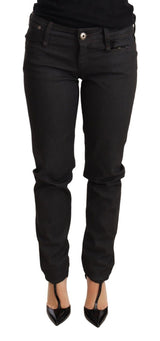 Chic Black Low Waist Skinny Jeans