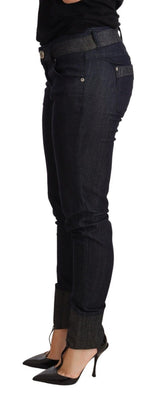 Jean pantalon skinny bleu foncé chic