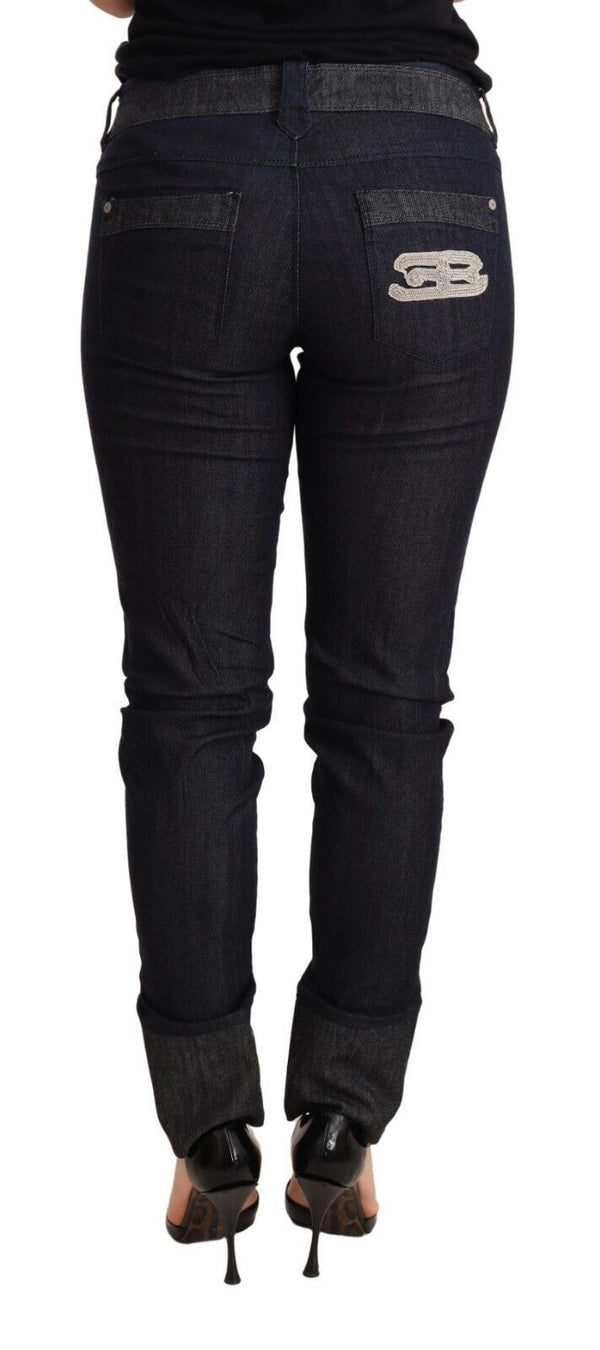 Jean pantalon skinny bleu foncé chic