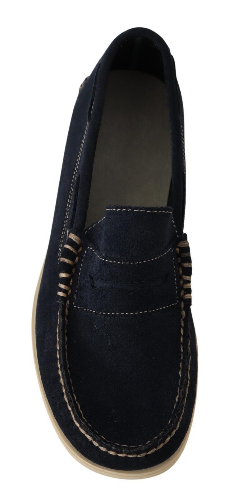 Mocassins bleus en daim chic pour hommes