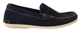 Chic Suede Blue Moccasins για άντρες