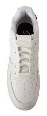 Sneaker chic in pelle bianca bassa