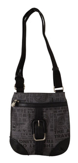 Chic Grey Stoff Crossbody Bag