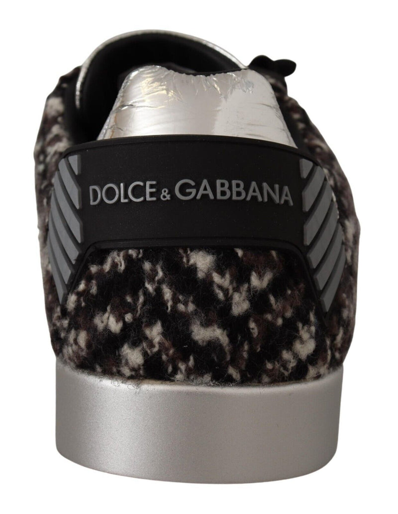 Sneaker in pelle eleganza d'argento