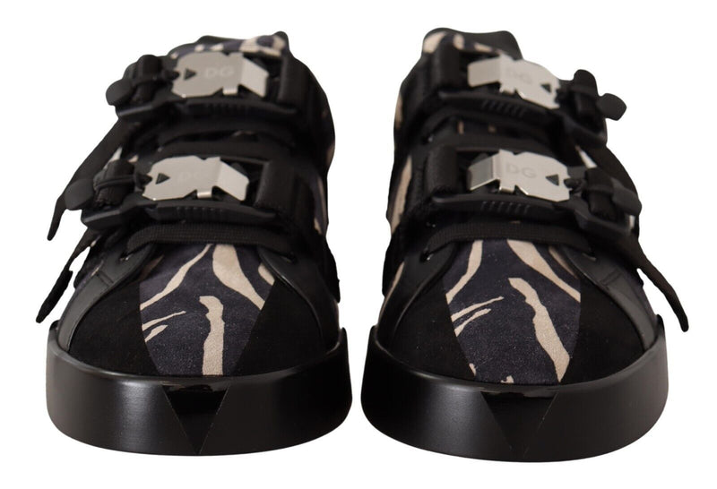 Zebra Wildleder Low Top Fashion Sneakers