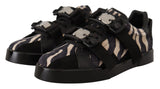 Zebra Wildleder Low Top Fashion Sneakers