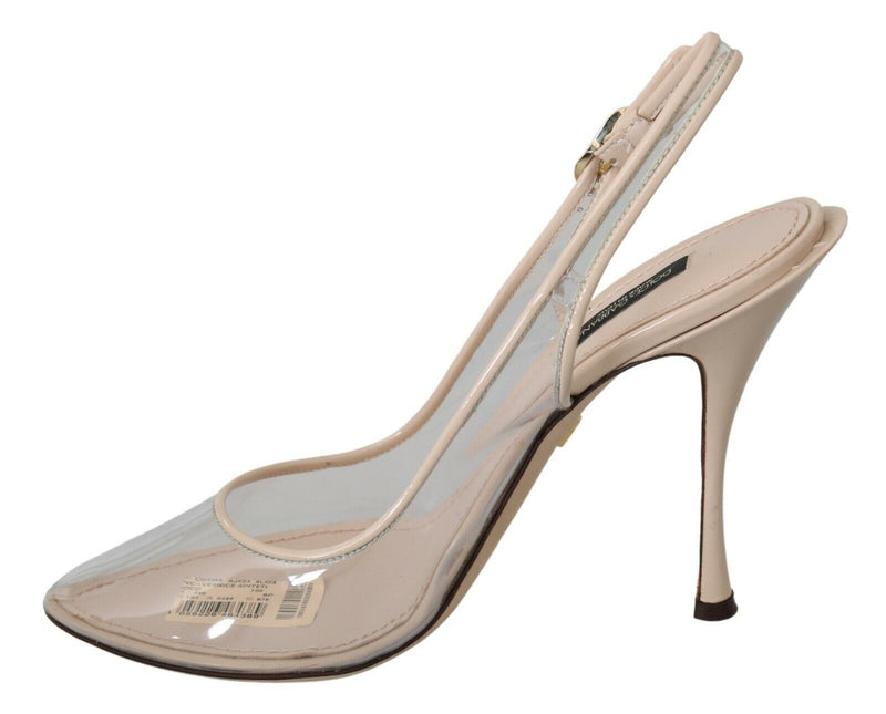 Eleganti tacchi nudi beige slingback