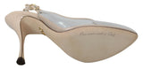 Elegantes tacones nudos beige beige