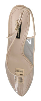 Eleganti tacchi nudi beige slingback