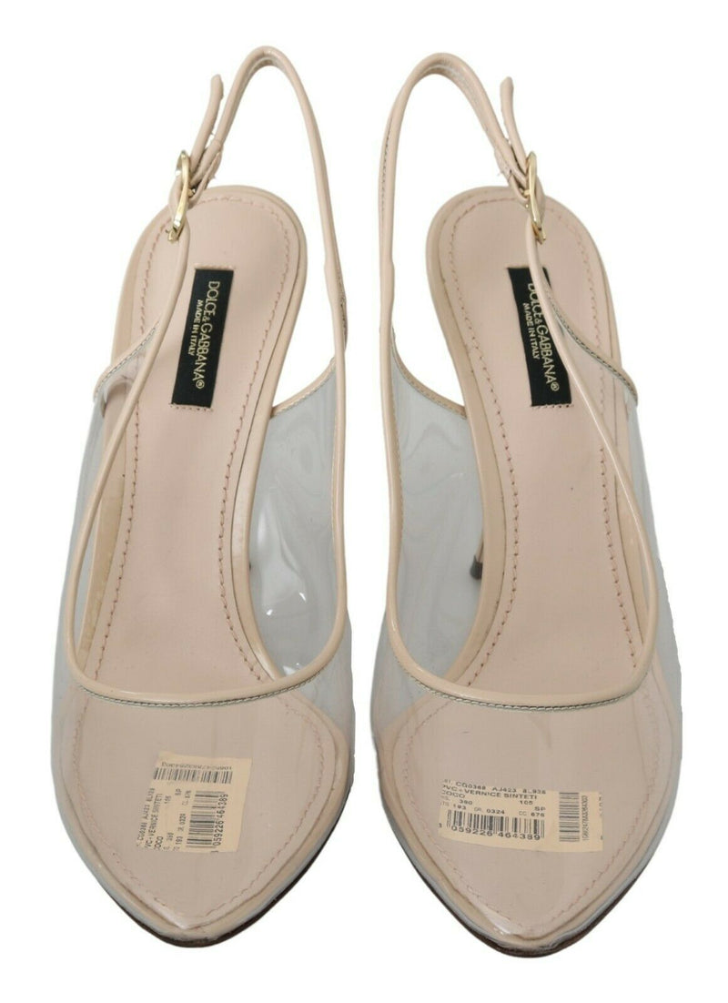 Eleganti tacchi nudi beige slingback